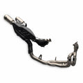 Complete titanium exhaust system.