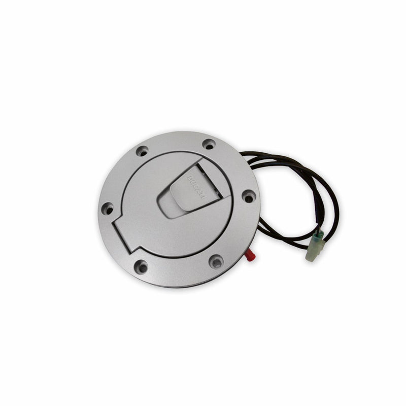 Hands-free tank filler plug. 