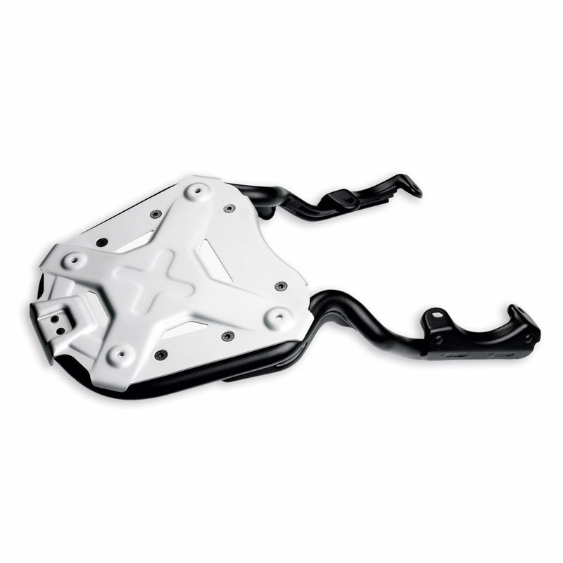 Rear aluminium luggage rack.