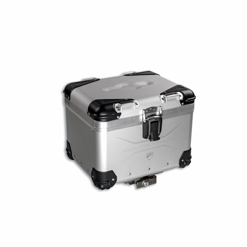 Aluminium top case.