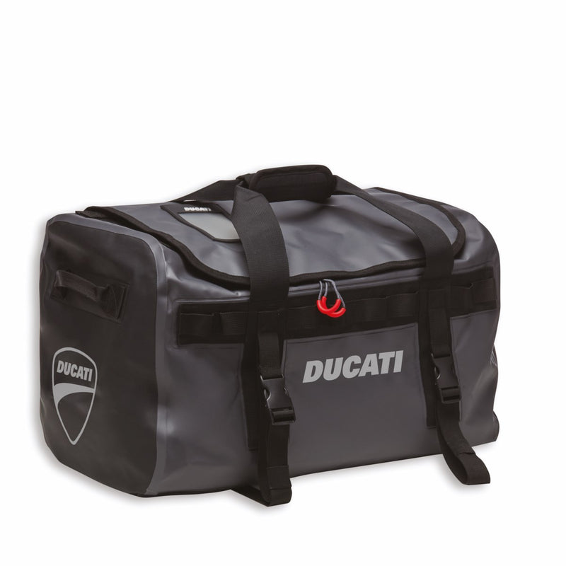 Rear bag for passenger seat or luggage rack.