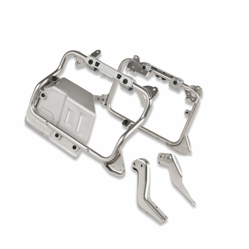 Subframes for aluminium side panniers.