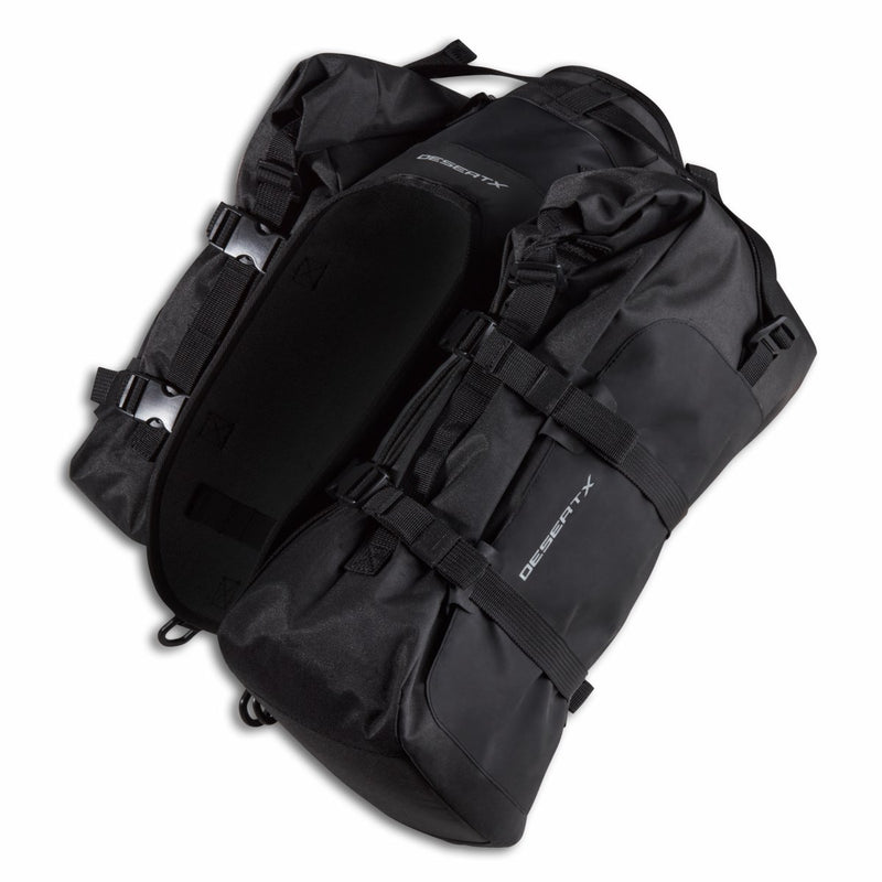 Soft side panniers.