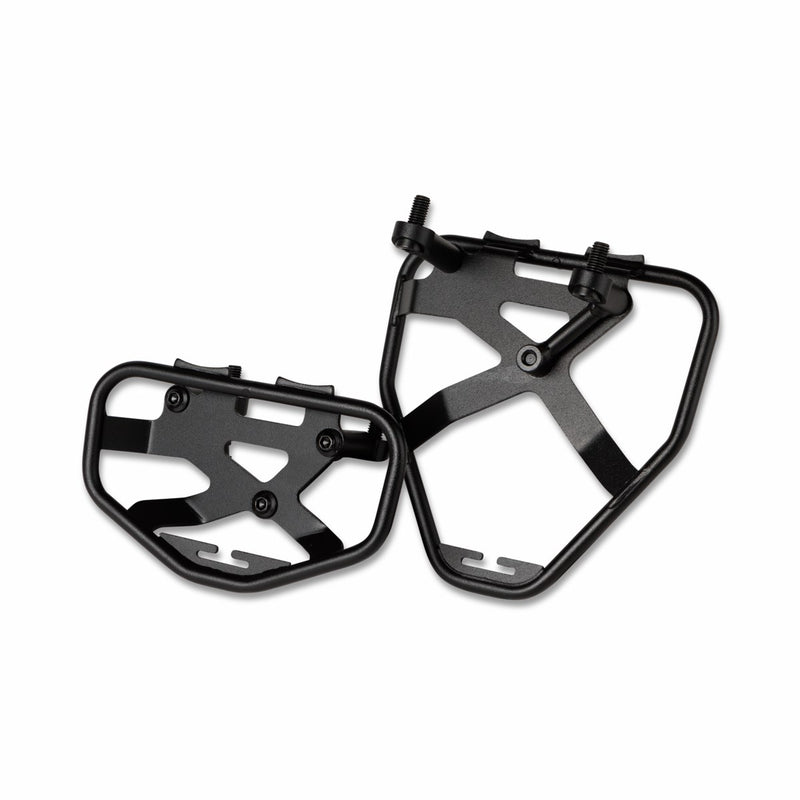Brackets for soft side bags.