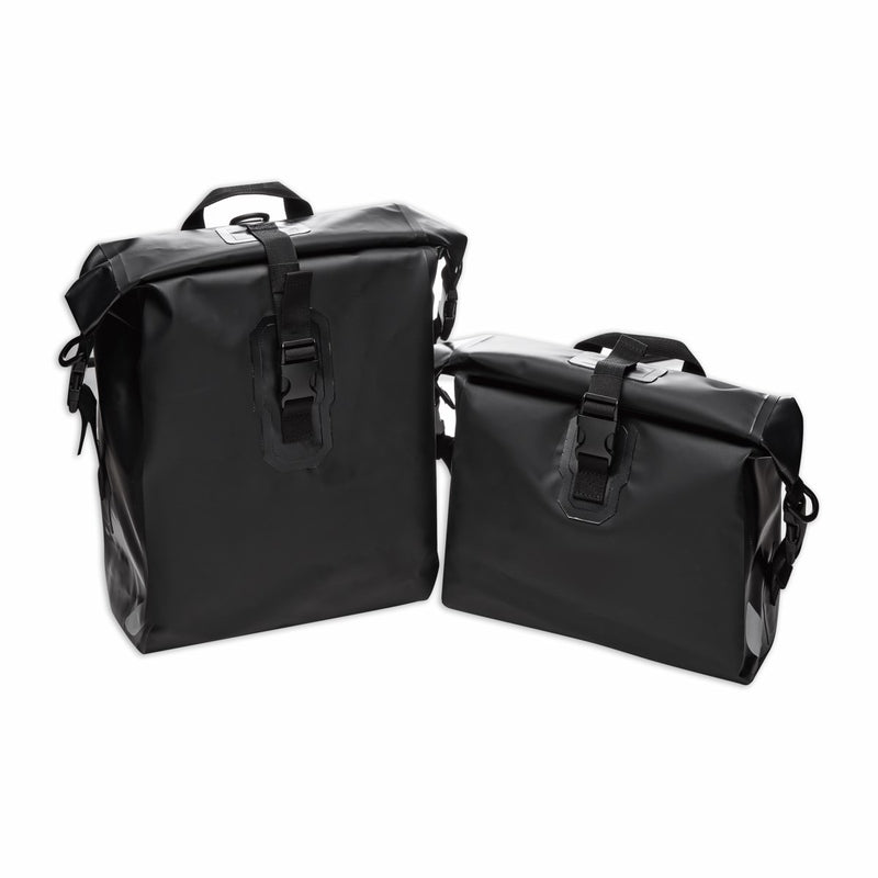 Soft side panniers.