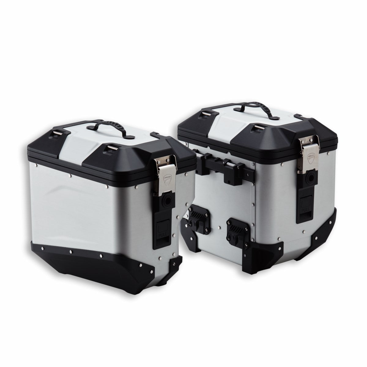 Aluminium side panniers. - SET VALIGIE LATERALI ALLUMINIO V21E