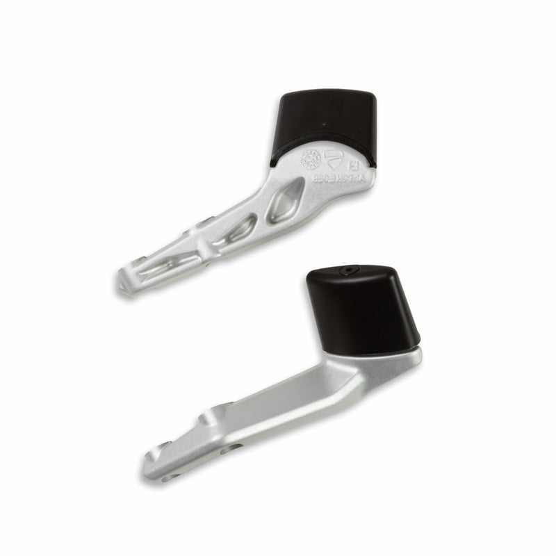 Lower supports for plastic side panniers.