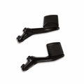 Lower supports for plastic side panniers.