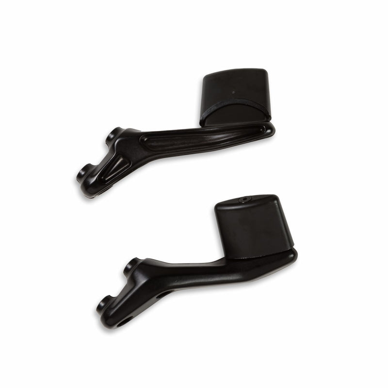 Lower supports for plastic side panniers.