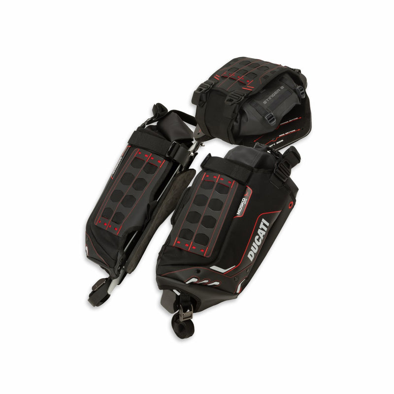 Soft side panniers.