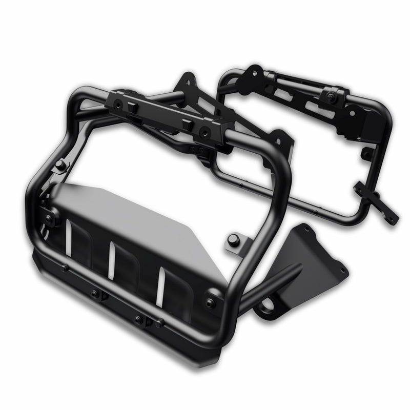 Subframes for aluminium side panniers.
