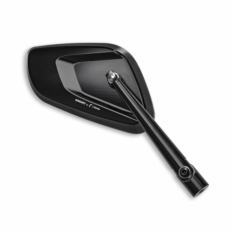 RH aluminium rear-view mirror. - RH MIRROR DUCATIBYRIZOMA-SILVER