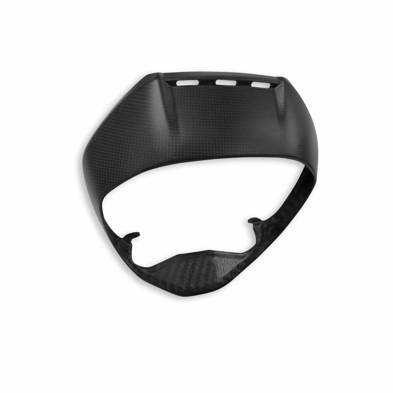 Carbon front headlight rim.