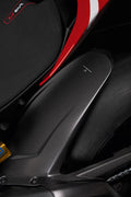 Carbon rear mudguard.