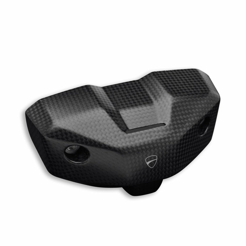 Carbon instrument panel cover.