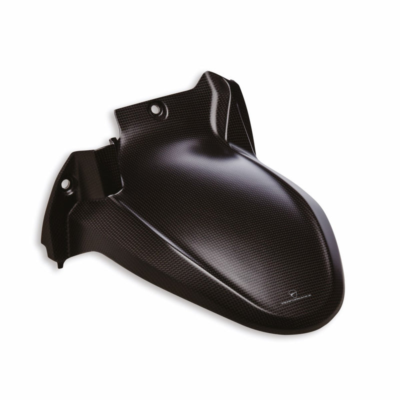 Carbon rear mudguard.