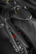Carbon rear mudguard.