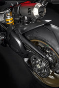 Carbon rear mudguard.