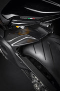 Carbon rear mudguard.