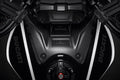 Carbon fuel tank cover. 