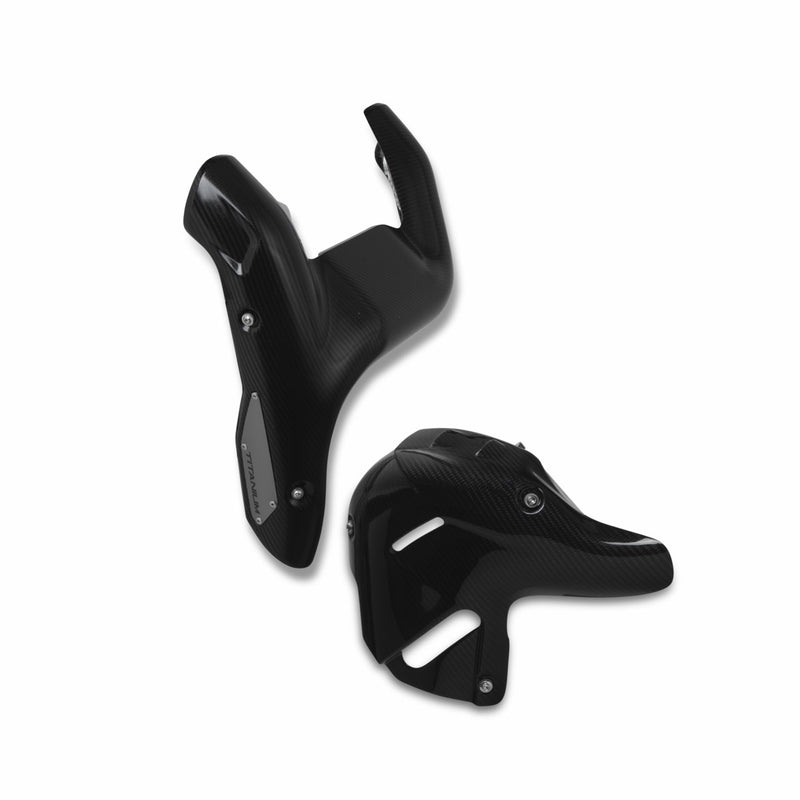 Heat guard for racing complete exhaust system.