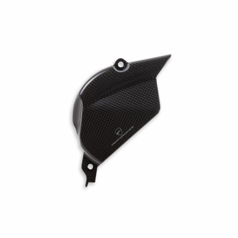 Carbon front sprocket cover. 