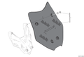 Carbon headlight fairing. - SET CARBON WINDSHIELD 1706 PIKES PEAK