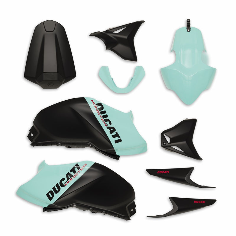 Customised Blue fairings.