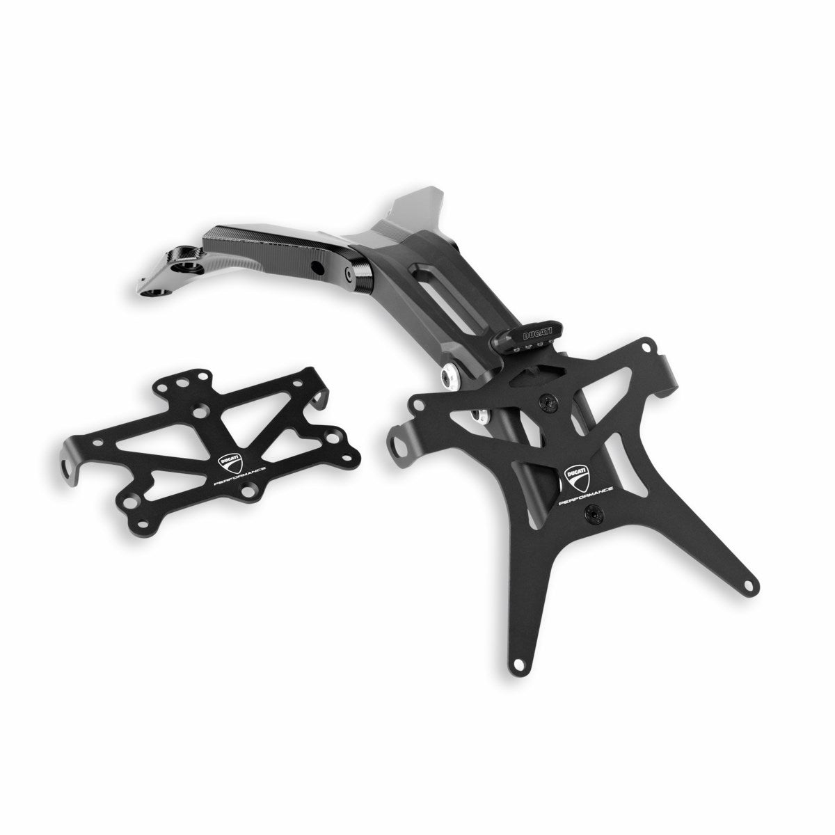 Number plate holder. - UNDERSEAT TYPE-APPR.NUMBER PLATE HOLDER