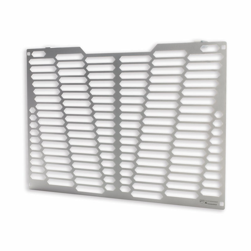 Aluminium protection grid for water radiator.