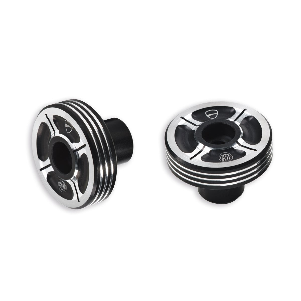 Billet aluminium handlebar balancing weights. - ALUM. HANDLEBAR BALANCING WEIGHT SET 120