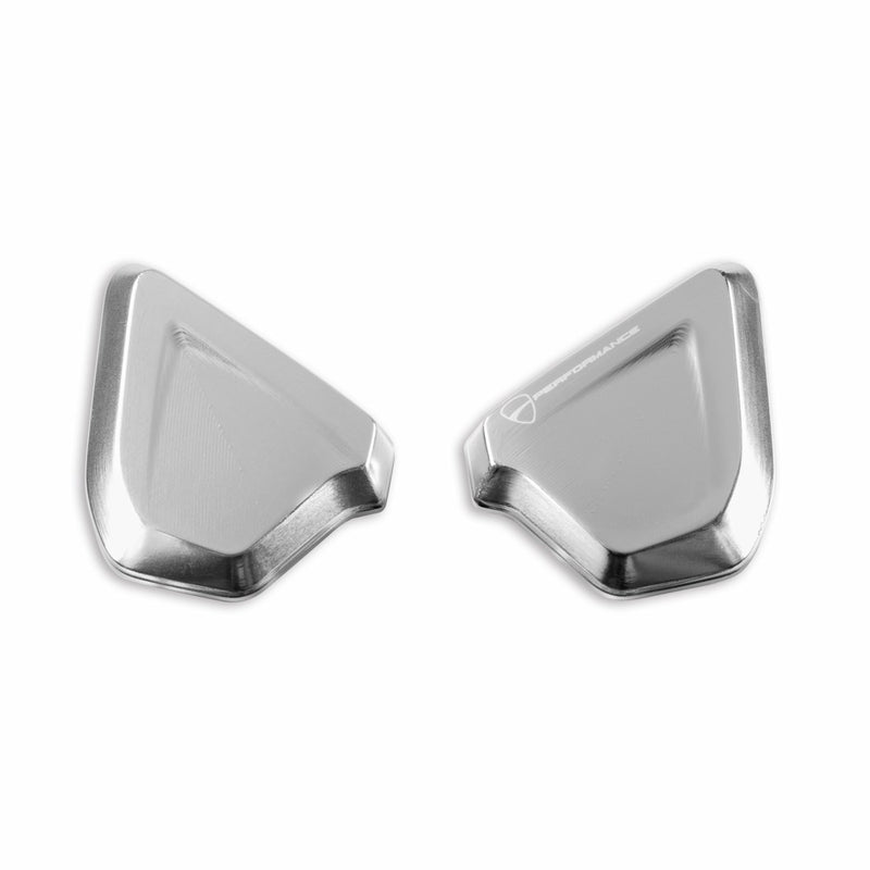 Billet aluminum caps to plug mirror mounting holes.