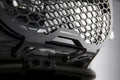 Headlight protection grille.