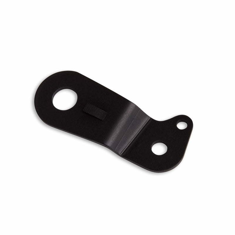 Installation support for standard front brake fluid reservoir with tank bags.