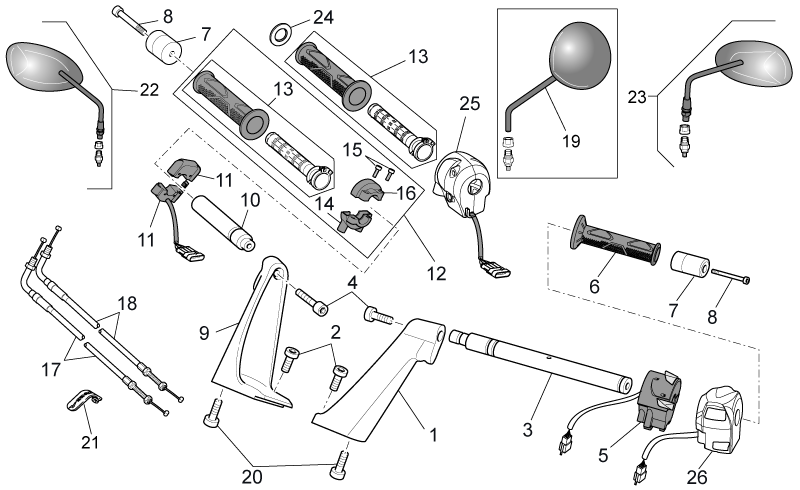 LH handlebar tube