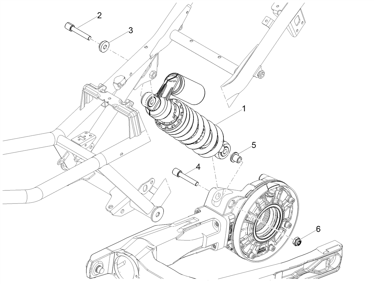 Rear shock absorber