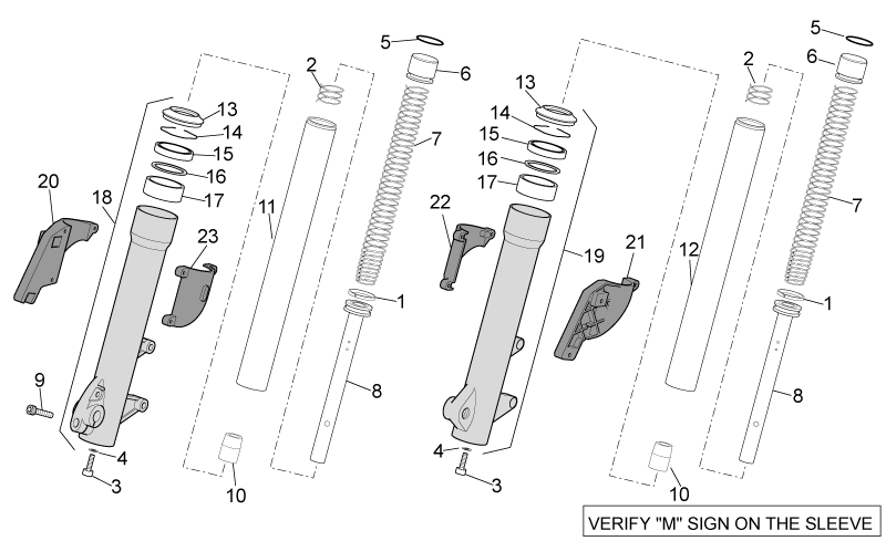 RH front mudguard supp.