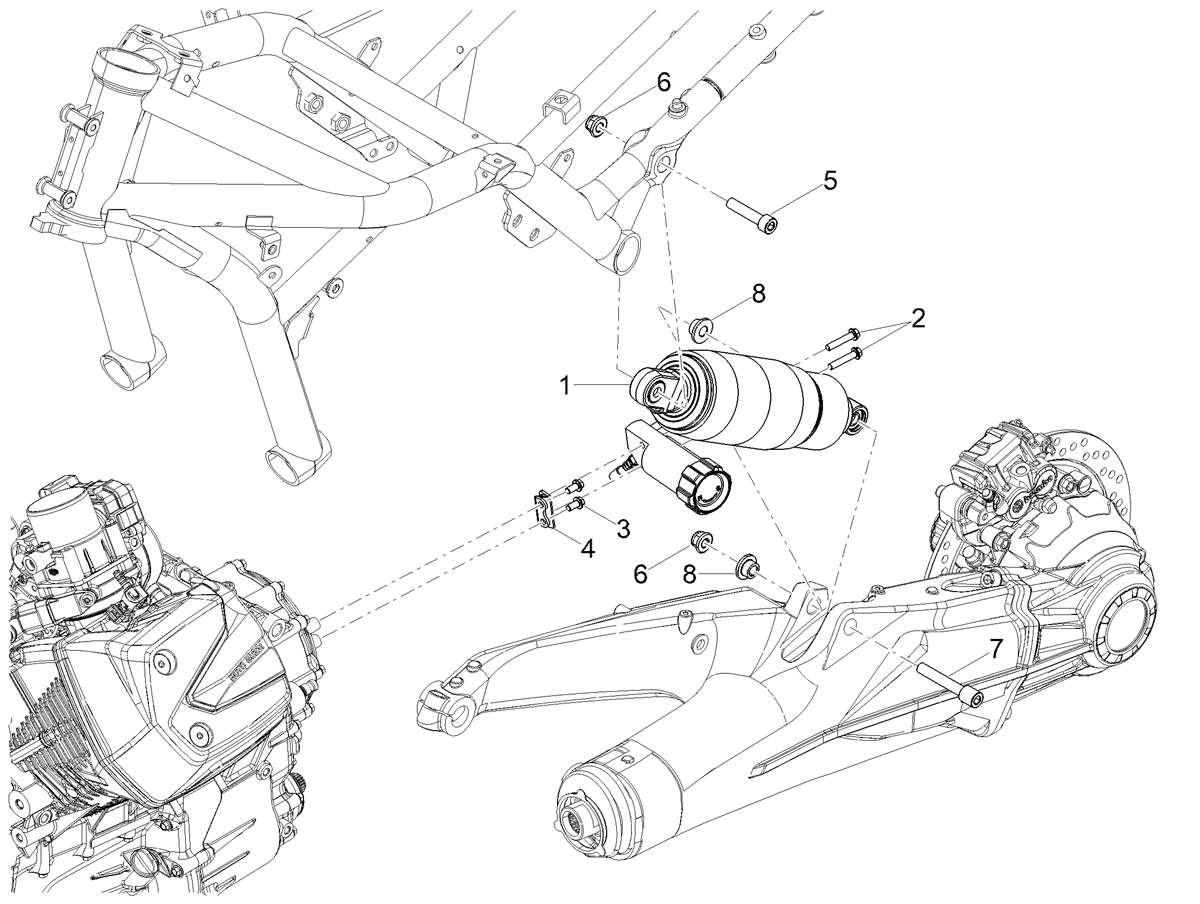 Rear shock absorber