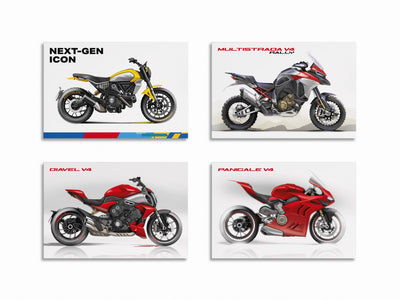 Ducati Sketches post-cards-set
