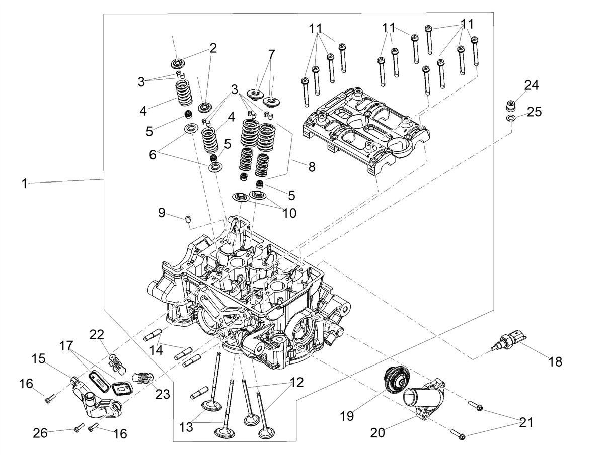 Discharge lower valve flange