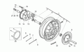 Rear wheel spindle