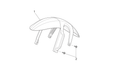 Front mudguard blank