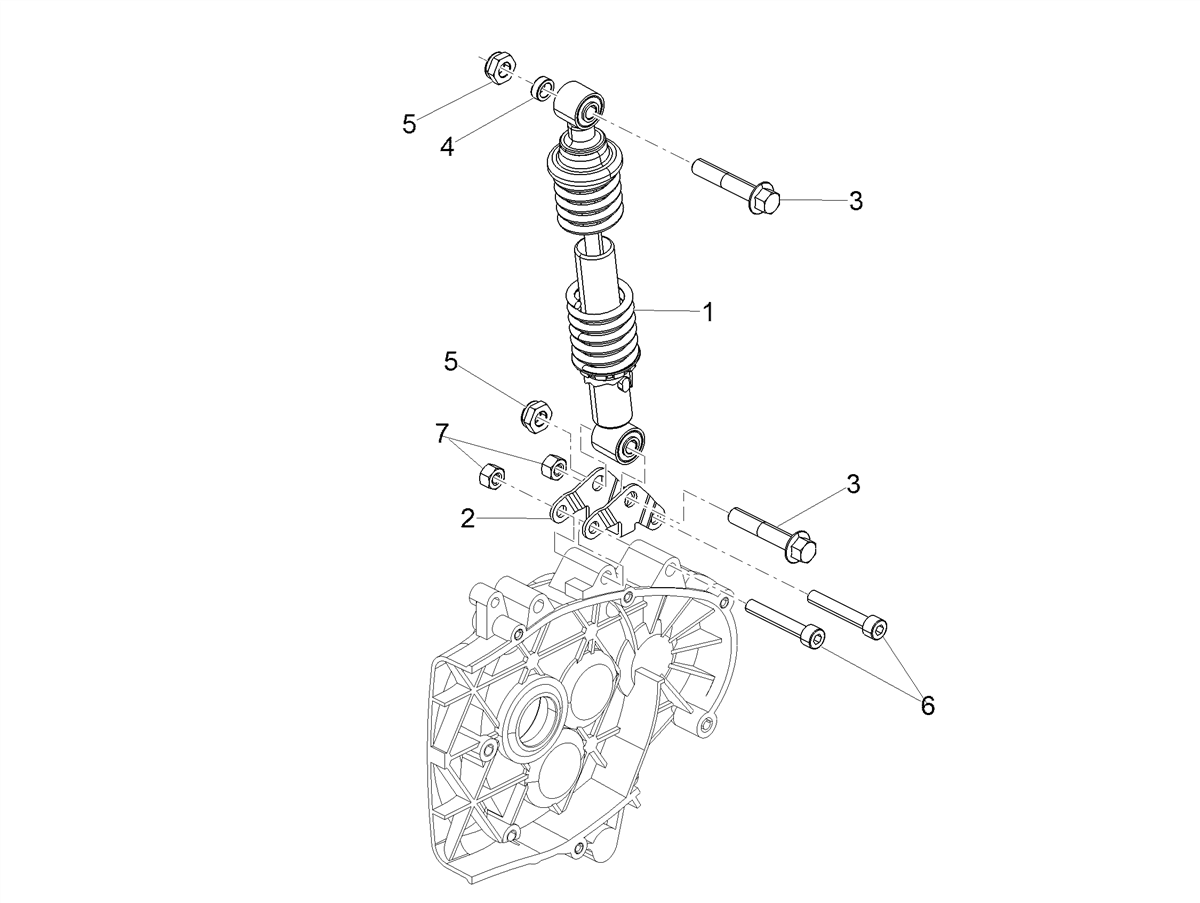 Countersunk cylindrical hex head screw M8x50