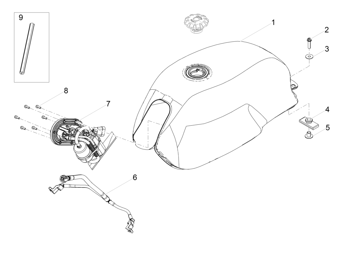 Fuel tank blank