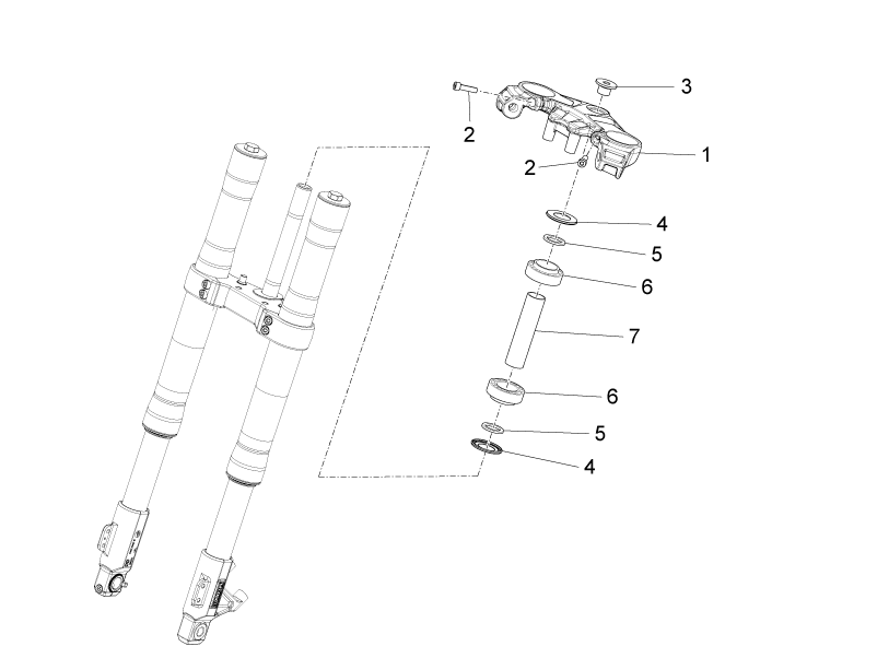 Fork upper plate
