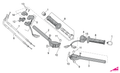 Rear gas lever U-bolt
