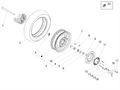 Rear wheel spacer set