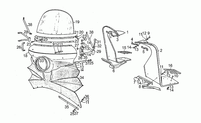 Footrest rubber