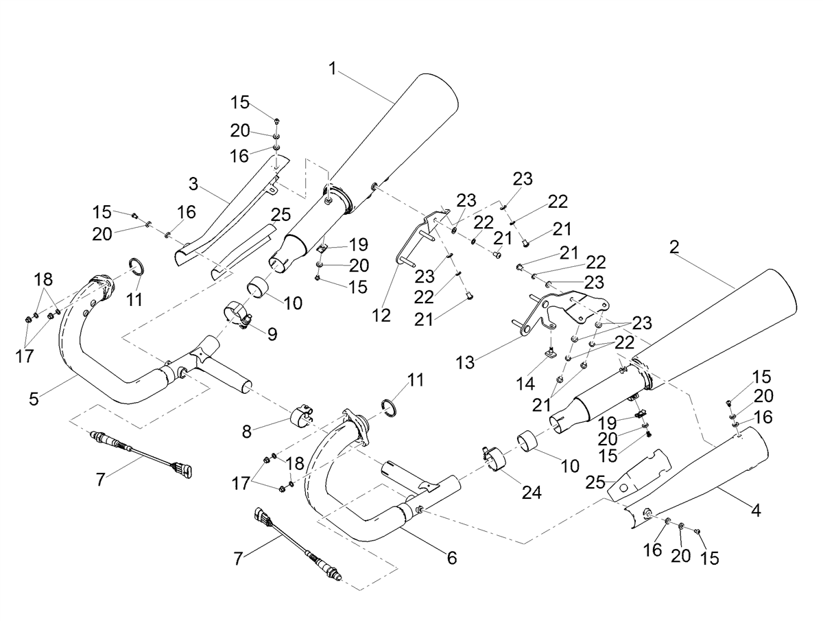 Right exhaust manifold