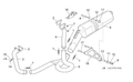 Exhaust pipe support clamp